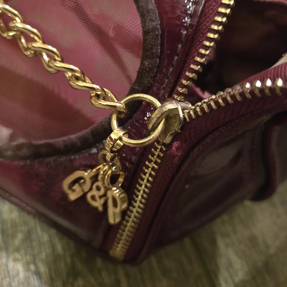 Vintage Y2K Juicy Leather Doggy Couture Drink Me Wine Pet Carrier